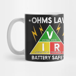 Battery Safety Ohms Law Vaping Gifts For Vapers Mug